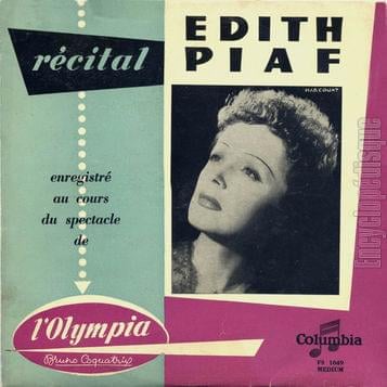 paroles Edith Piaf Légende