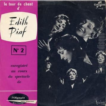 paroles Edith Piaf Les Amants D'un Jour